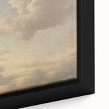 Vintage Landscape Art – Dramatic Sky with Soft Clouds – Antique Cloudscape Wall Art