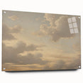 Vintage Landscape Art – Dramatic Sky with Soft Clouds – Antique Cloudscape Wall Art