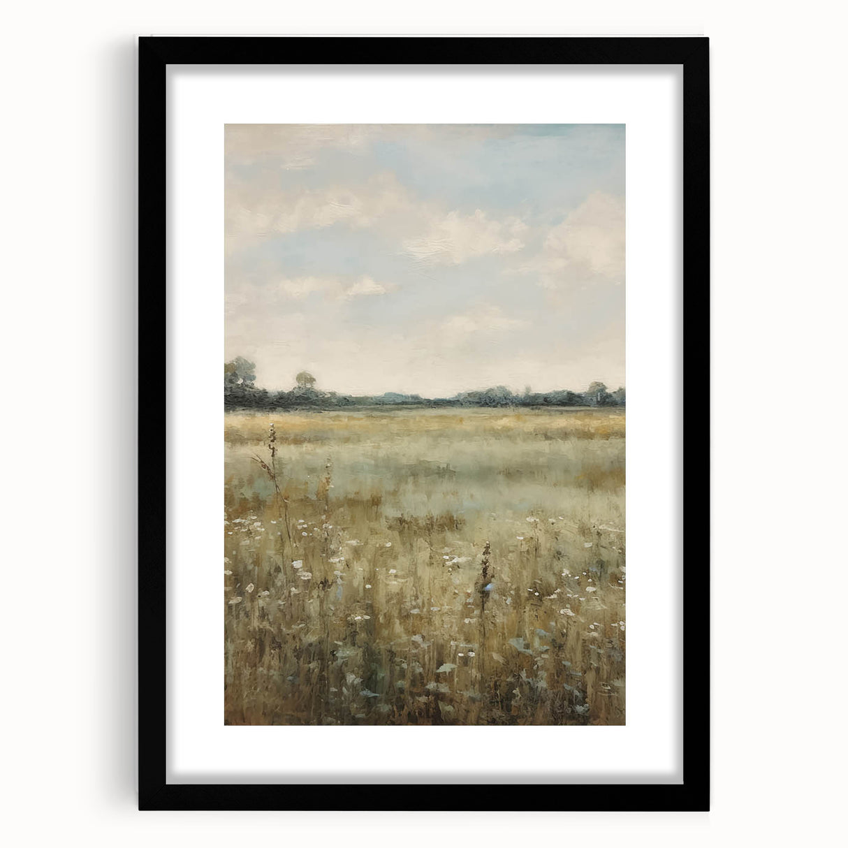 Vintage Countryside Meadow Art – Classic Landscape Wall Print
