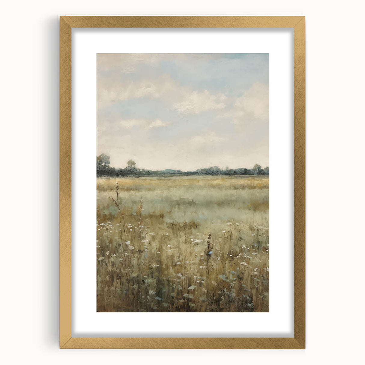 Vintage Countryside Meadow Art – Classic Landscape Wall Print