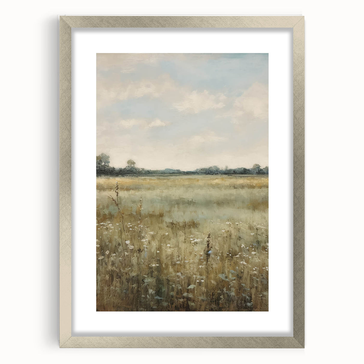 Vintage Countryside Meadow Art – Classic Landscape Wall Print