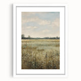 Vintage Countryside Meadow Art – Classic Landscape Wall Print