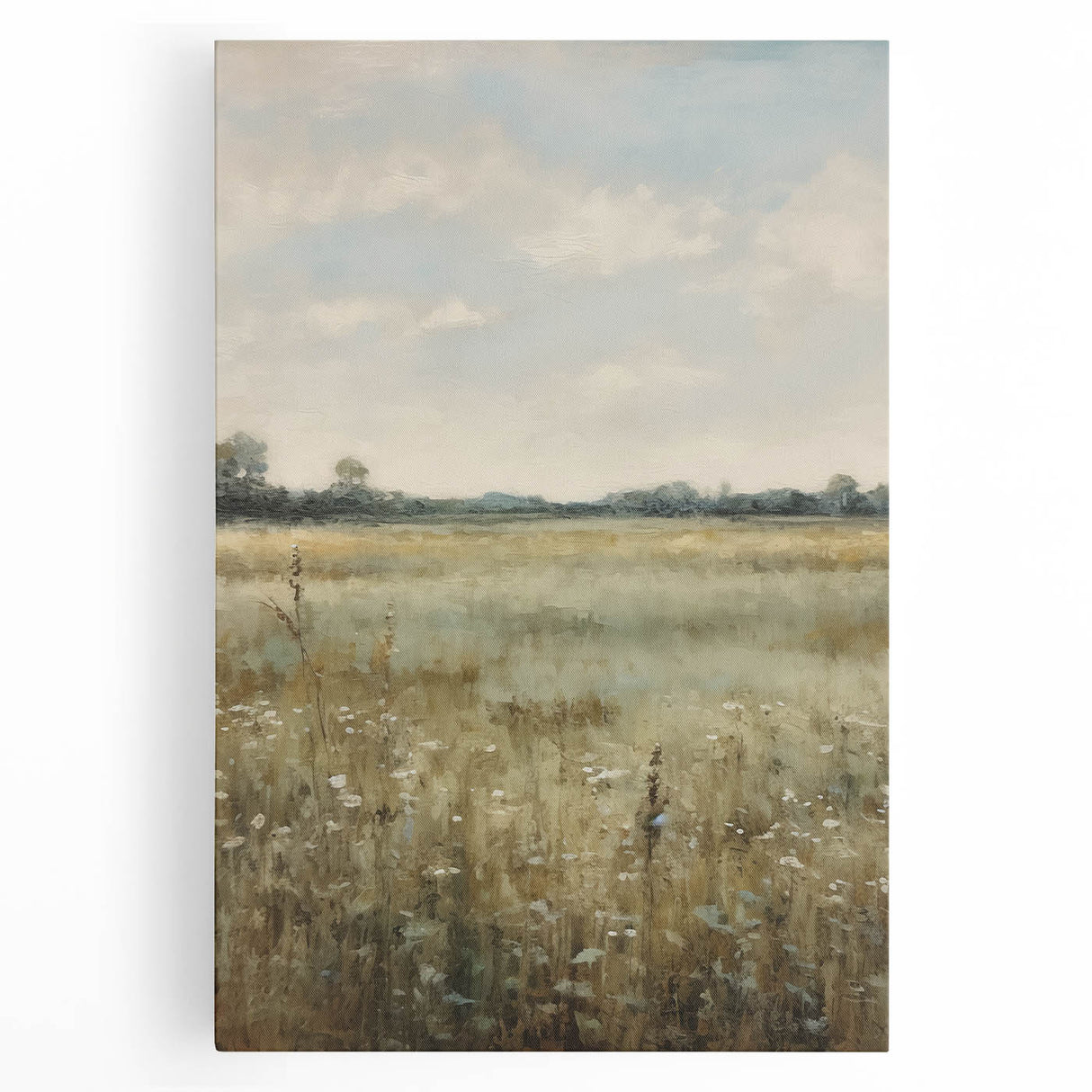 Vintage Countryside Meadow Art – Classic Landscape Wall Print