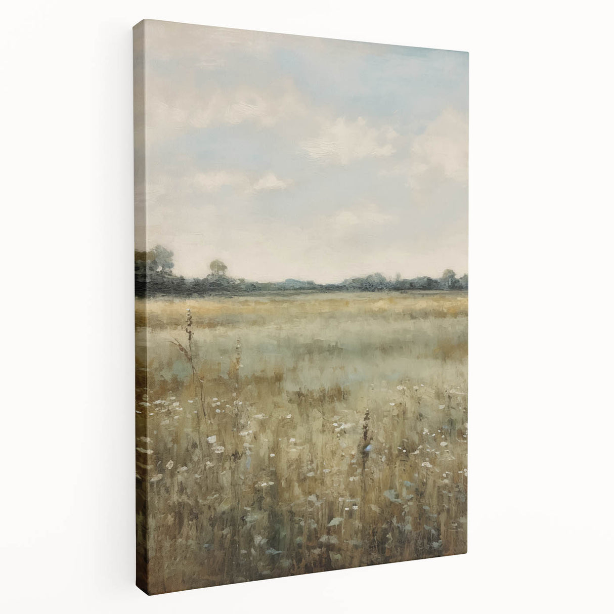 Vintage Countryside Meadow Art – Classic Landscape Wall Print