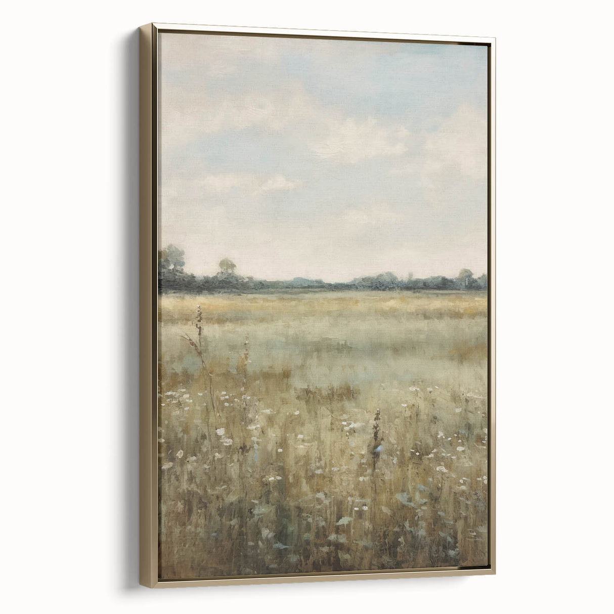 Vintage Countryside Meadow Art – Classic Landscape Wall Print