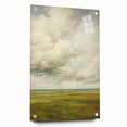 Vintage Rolling Fields Art – Classic Countryside Sky Print