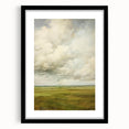 Vintage Rolling Fields Art – Classic Countryside Sky Print