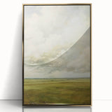 Vintage Rolling Fields Art – Classic Countryside Sky Print