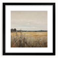 Golden Field Vintage Landscape Art – Classic Countryside Wall Print
