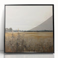 Golden Field Vintage Landscape Art – Classic Countryside Wall Print