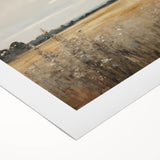Golden Field Vintage Landscape Art – Classic Countryside Wall Print