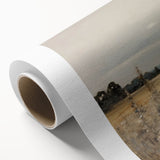 Golden Field Vintage Landscape Art – Classic Countryside Wall Print