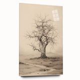 Vintage Tree Sketch Art – Classic Monochrome Nature Wall Print