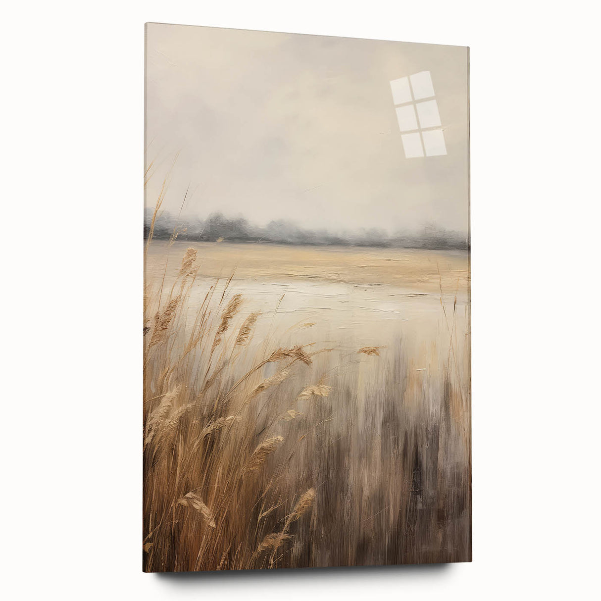 Vintage Lakeside Reed Art – Classic Tranquil Nature Wall Print