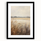 Vintage Lakeside Reed Art – Classic Tranquil Nature Wall Print