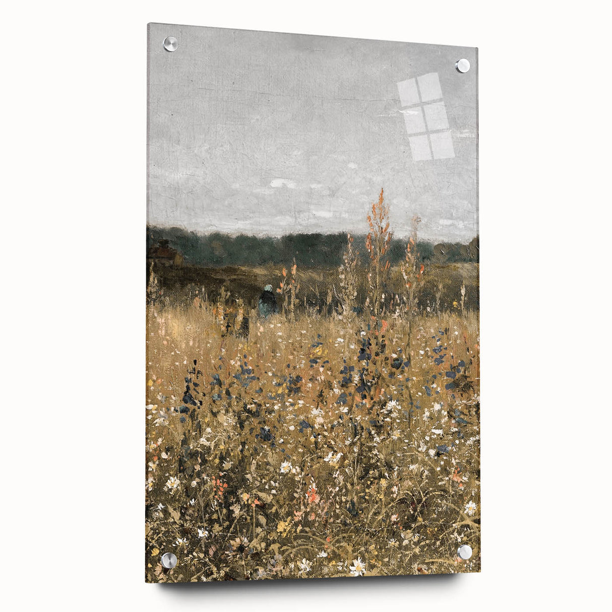 Vintage Wildflower Field Art – Classic Rustic Countryside Print