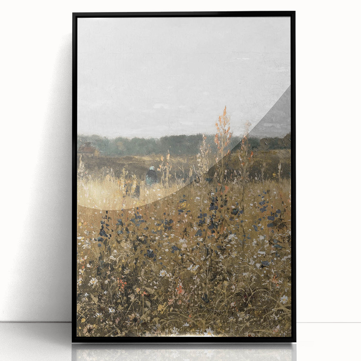 Vintage Wildflower Field Art – Classic Rustic Countryside Print