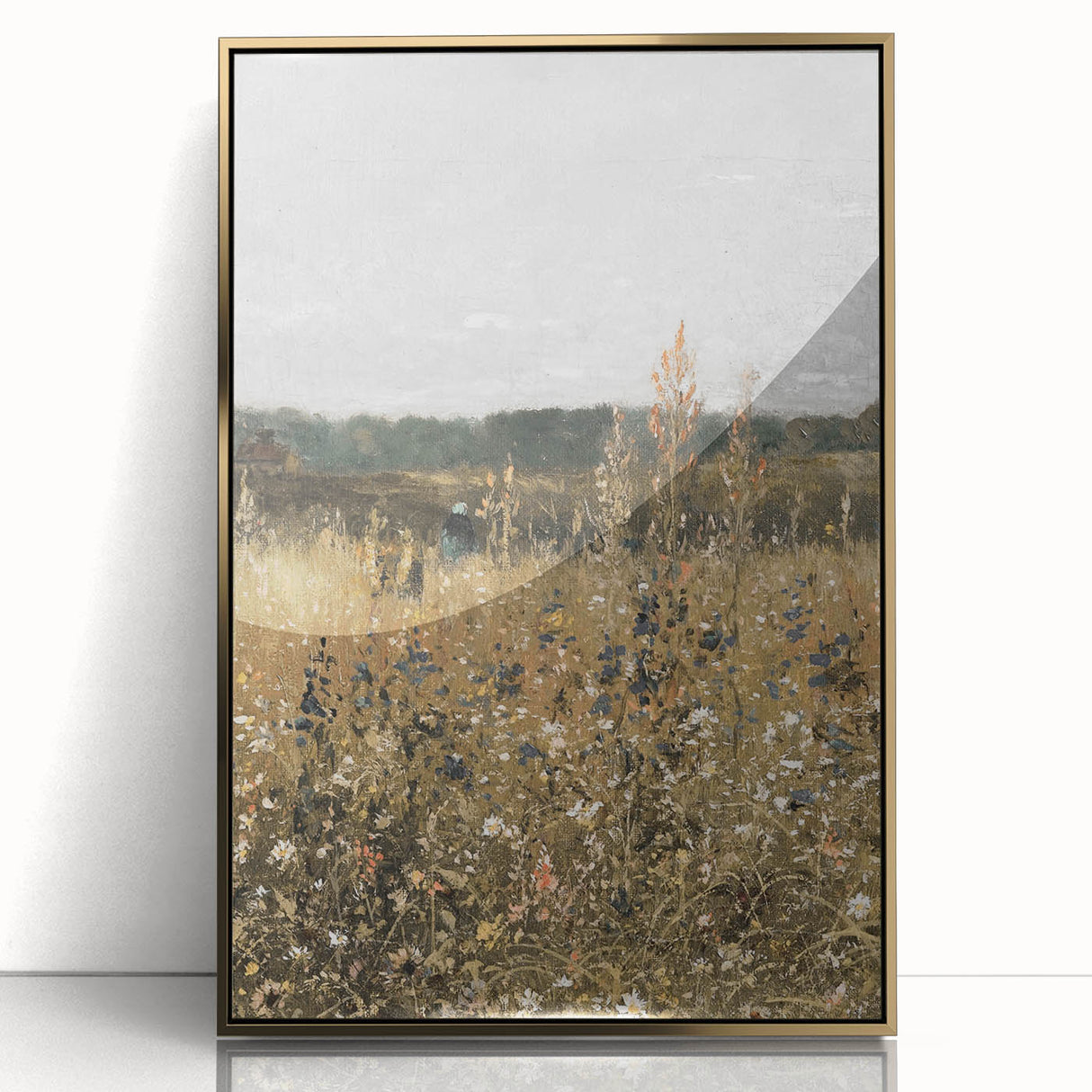 Vintage Wildflower Field Art – Classic Rustic Countryside Print