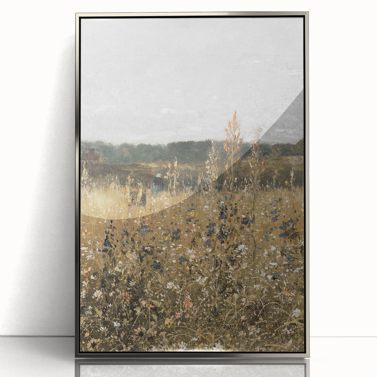 Vintage Wildflower Field Art – Classic Rustic Countryside Print