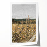Vintage Wildflower Field Art – Classic Rustic Countryside Print