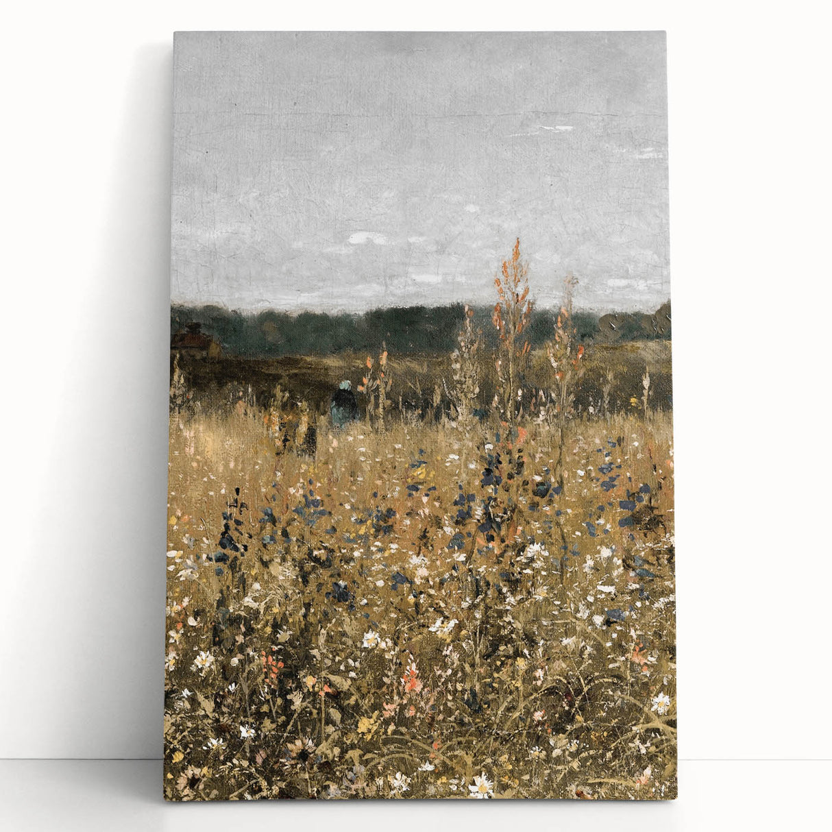 Vintage Wildflower Field Art – Classic Rustic Countryside Print
