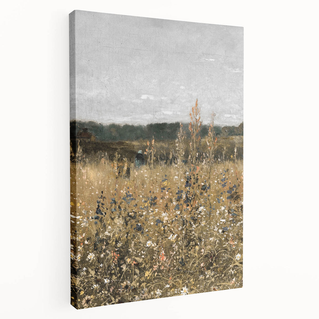 Vintage Wildflower Field Art – Classic Rustic Countryside Print