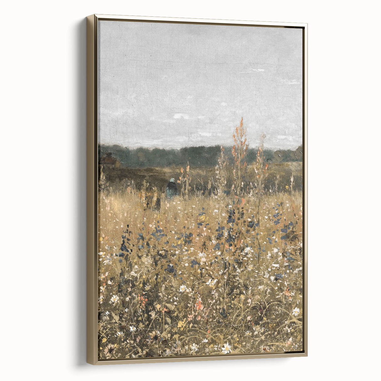 Vintage Wildflower Field Art – Classic Rustic Countryside Print