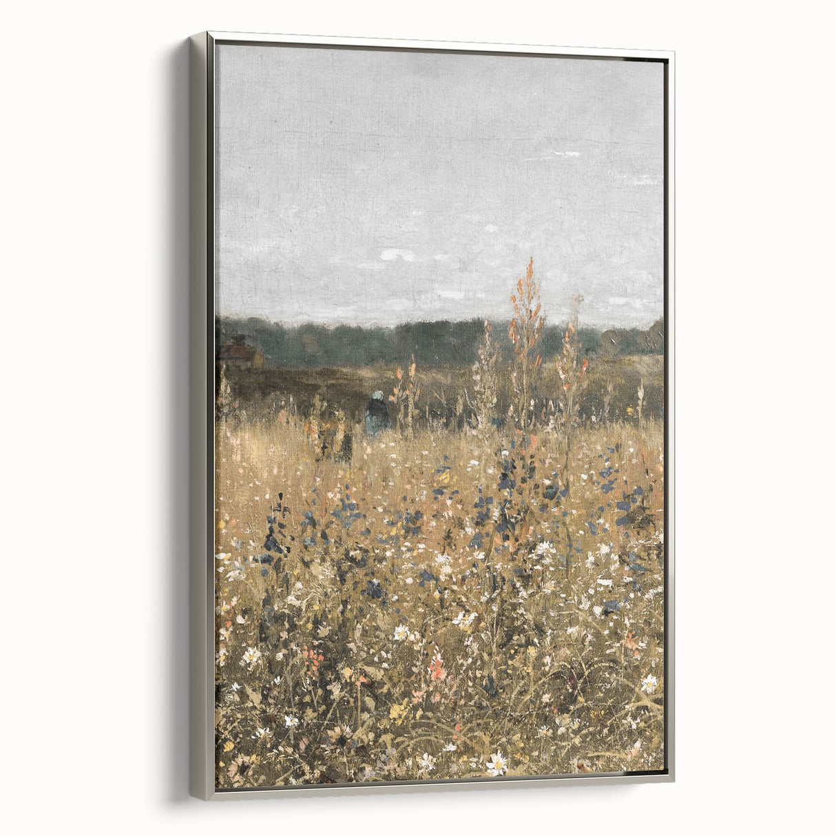 Vintage Wildflower Field Art – Classic Rustic Countryside Print