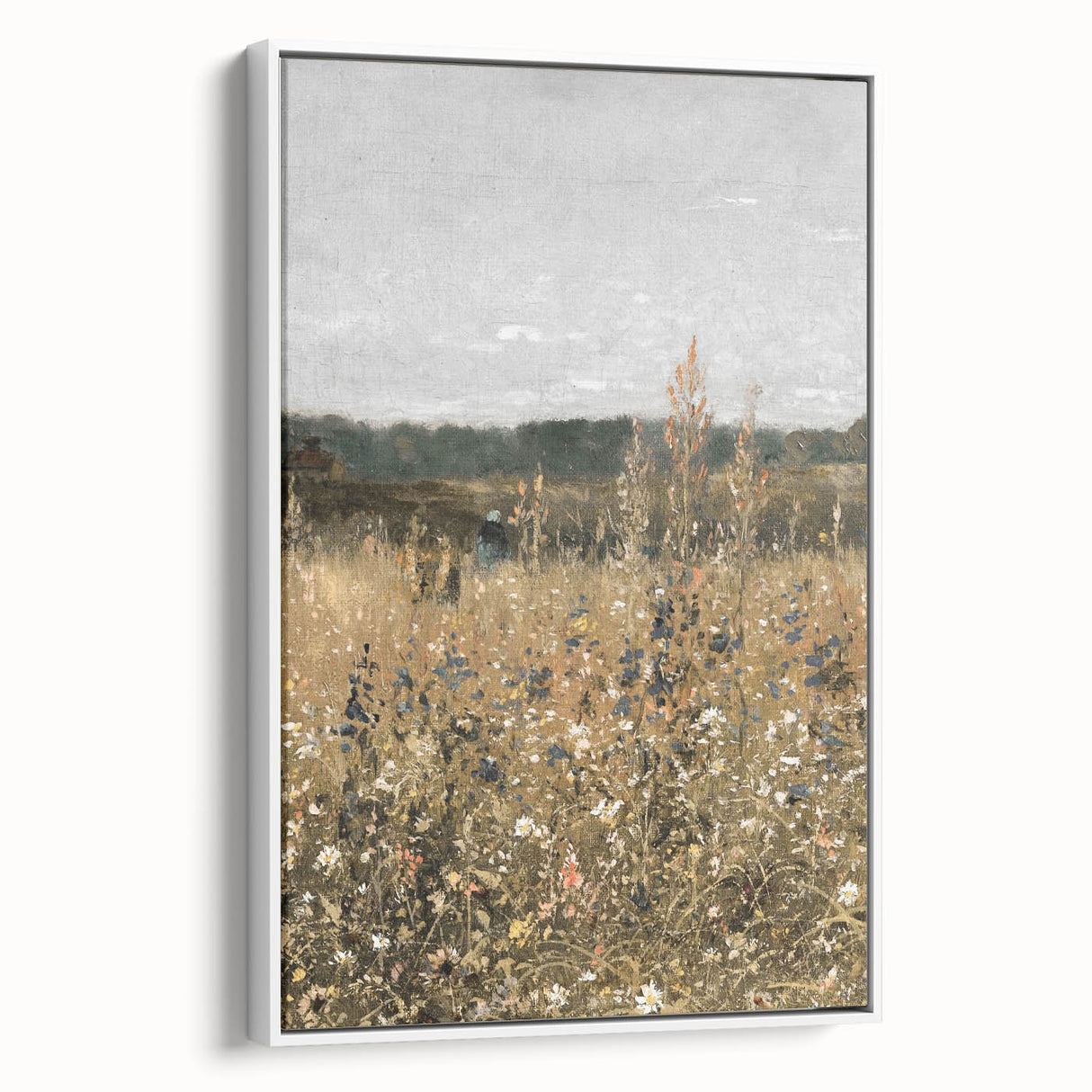Vintage Wildflower Field Art – Classic Rustic Countryside Print
