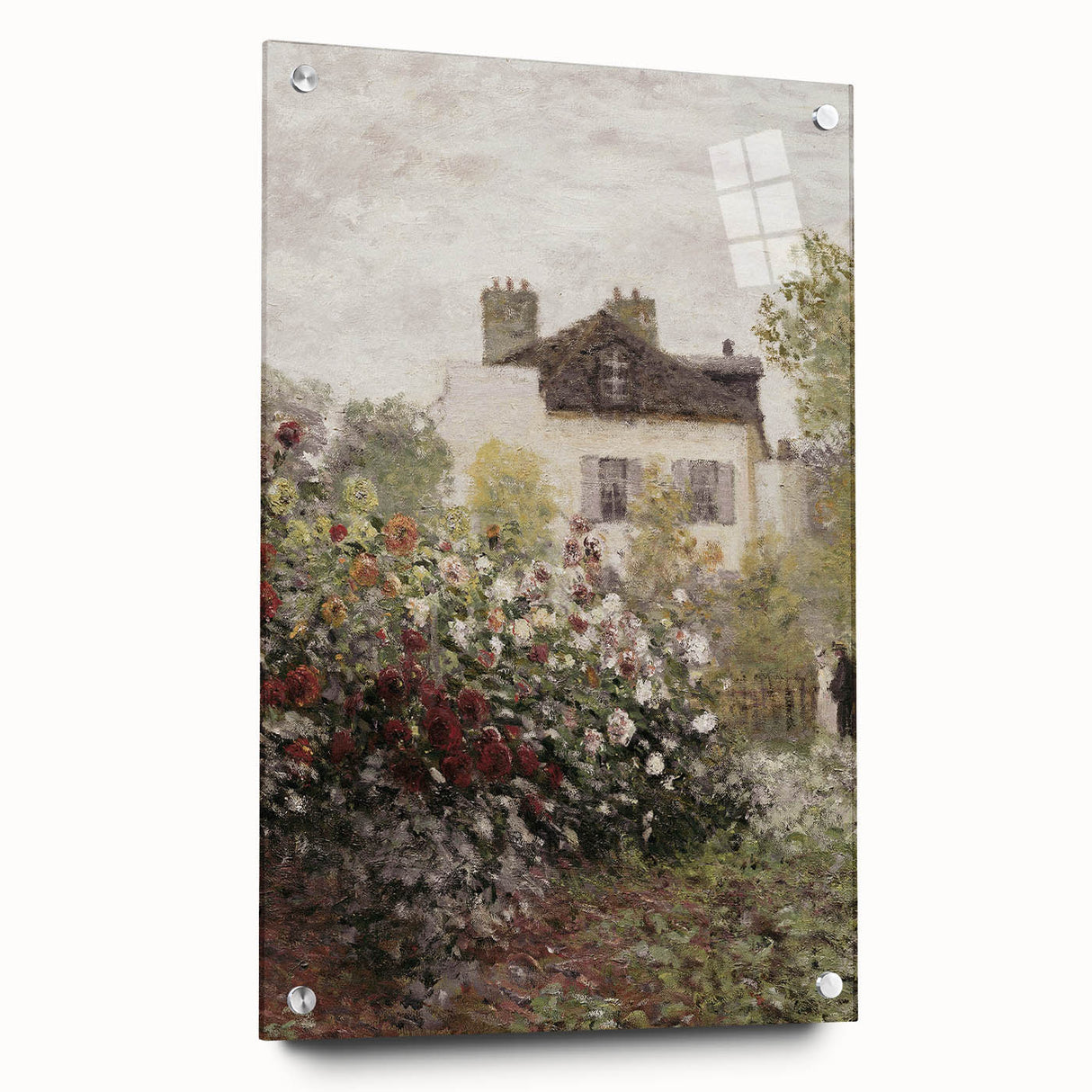 Vintage Garden Cottage Art – Classic Impressionist Floral Print