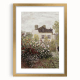 Vintage Garden Cottage Art – Classic Impressionist Floral Print