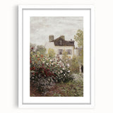 Vintage Garden Cottage Art – Classic Impressionist Floral Print