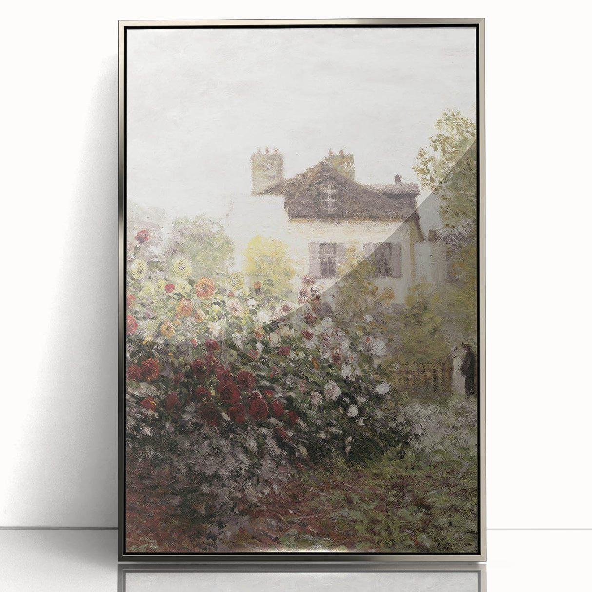 Vintage Garden Cottage Art – Classic Impressionist Floral Print