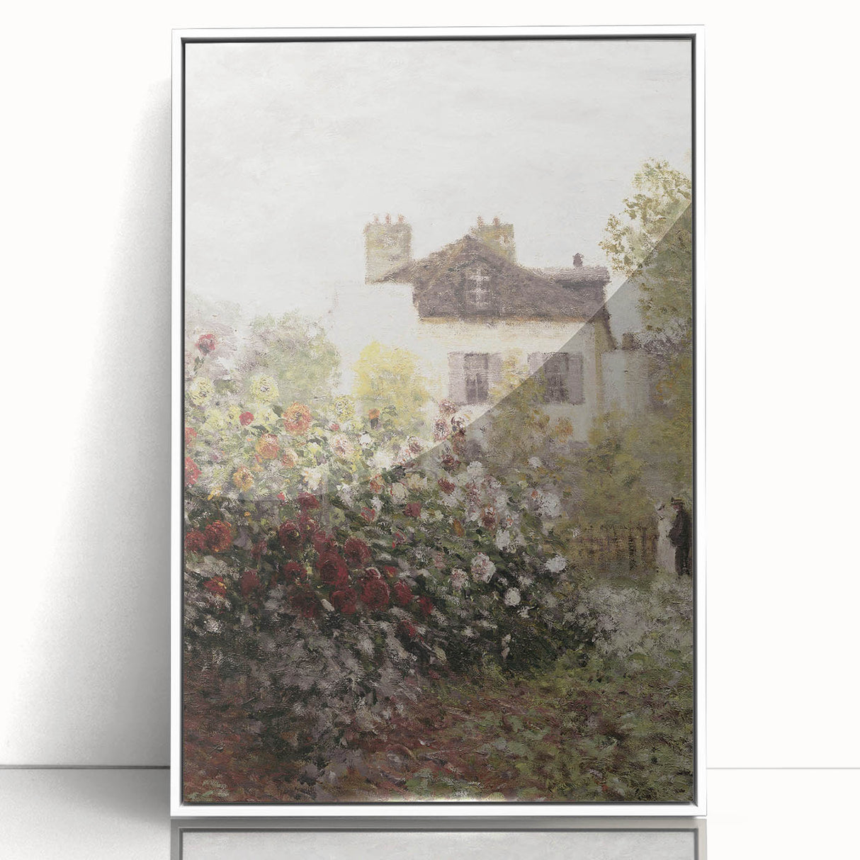 Vintage Garden Cottage Art – Classic Impressionist Floral Print