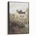 Vintage Garden Cottage Art – Classic Impressionist Floral Print