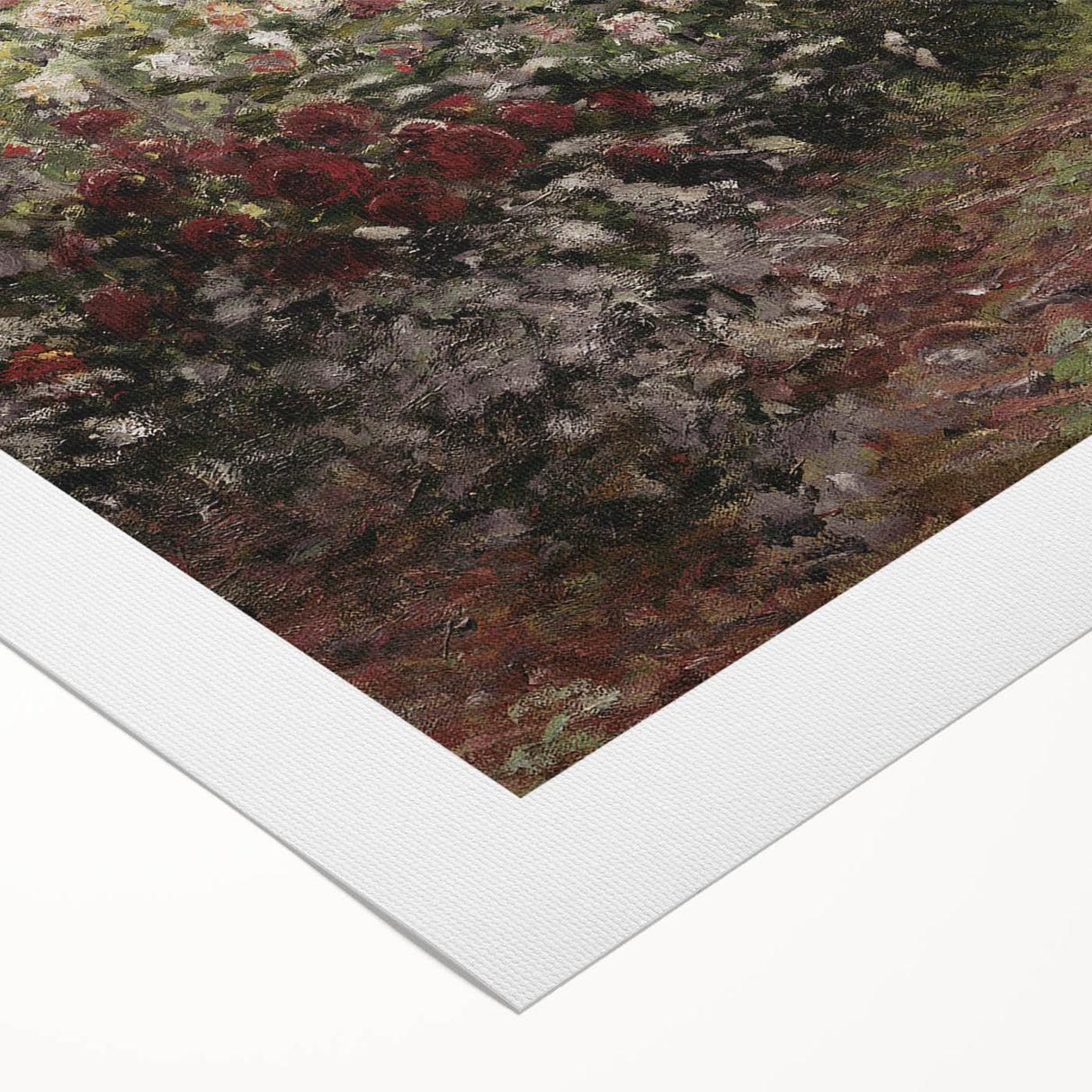 Vintage Garden Cottage Art – Classic Impressionist Floral Print
