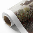 Vintage Garden Cottage Art – Classic Impressionist Floral Print