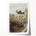 Vintage Garden Cottage Art – Classic Impressionist Floral Print