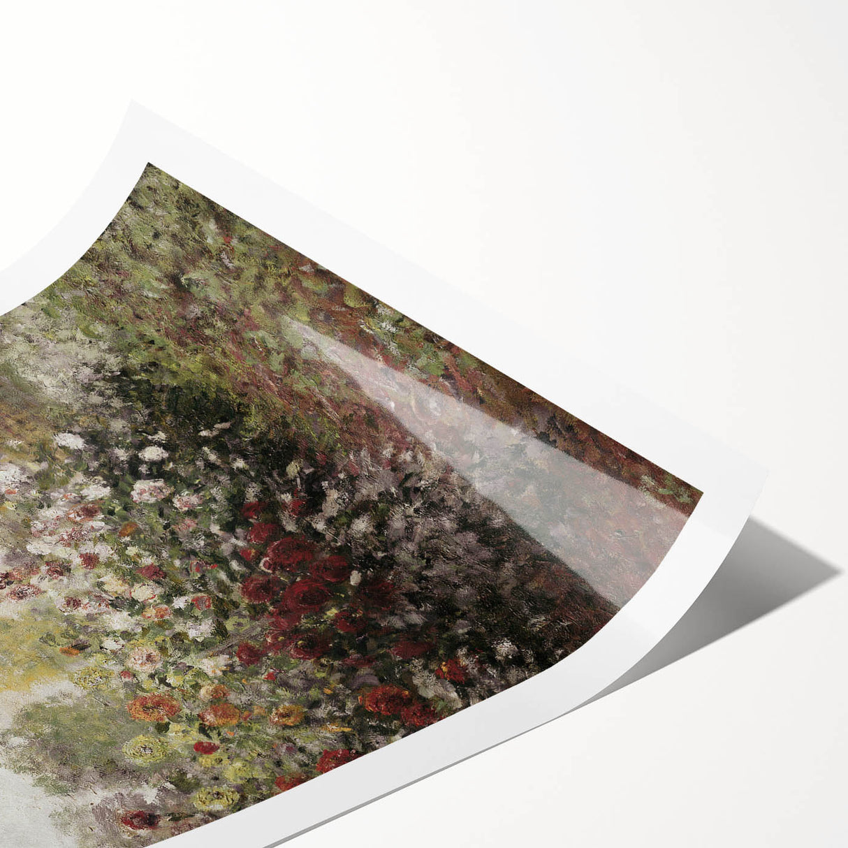 Vintage Garden Cottage Art – Classic Impressionist Floral Print