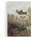Vintage Garden Cottage Art – Classic Impressionist Floral Print