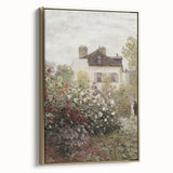 Vintage Garden Cottage Art – Classic Impressionist Floral Print