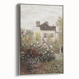 Vintage Garden Cottage Art – Classic Impressionist Floral Print