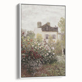 Vintage Garden Cottage Art – Classic Impressionist Floral Print