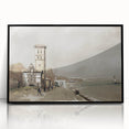 Vintage Landscape Art: Historic Seaside Scenery Print