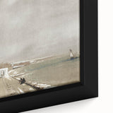 Vintage Landscape Art: Historic Seaside Scenery Print
