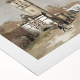 Vintage Landscape Art: Historic Seaside Scenery Print