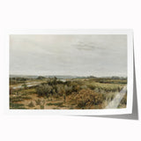 Vintage Landscape Art: Serene Countryside River Print