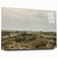 Vintage Landscape Art: Serene Countryside River Print