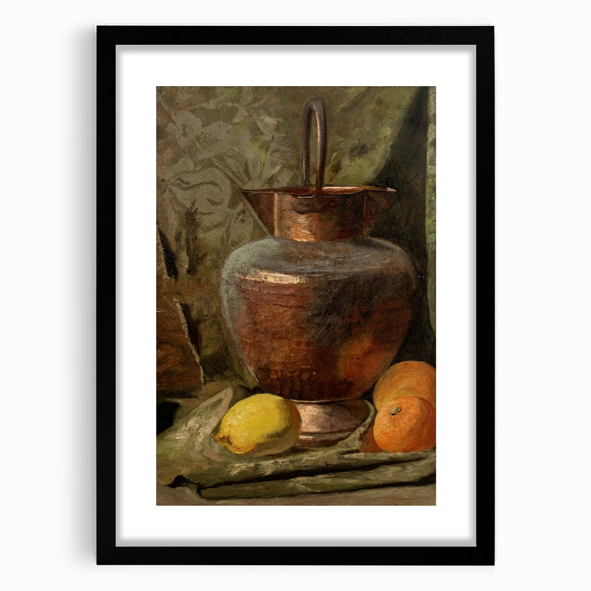 Vintage Copper Still Life Art – Classic Rustic Kitchen Wall Print