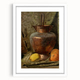 Vintage Copper Still Life Art – Classic Rustic Kitchen Wall Print